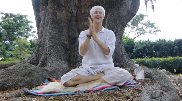 Zac SacBe Teaching Yoga at Big Tree in Florida